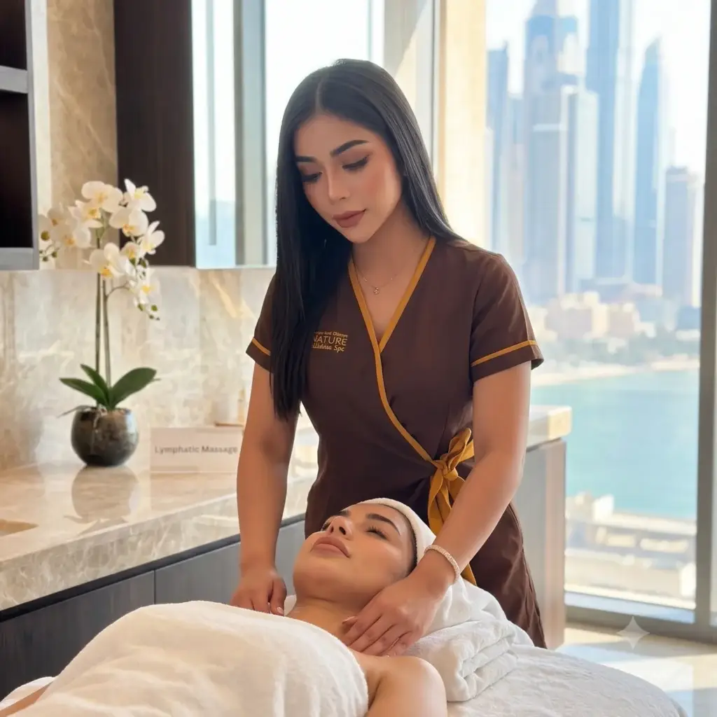 Lymphatic drainage massage at Signature Wellness Spa, Dubai Marina