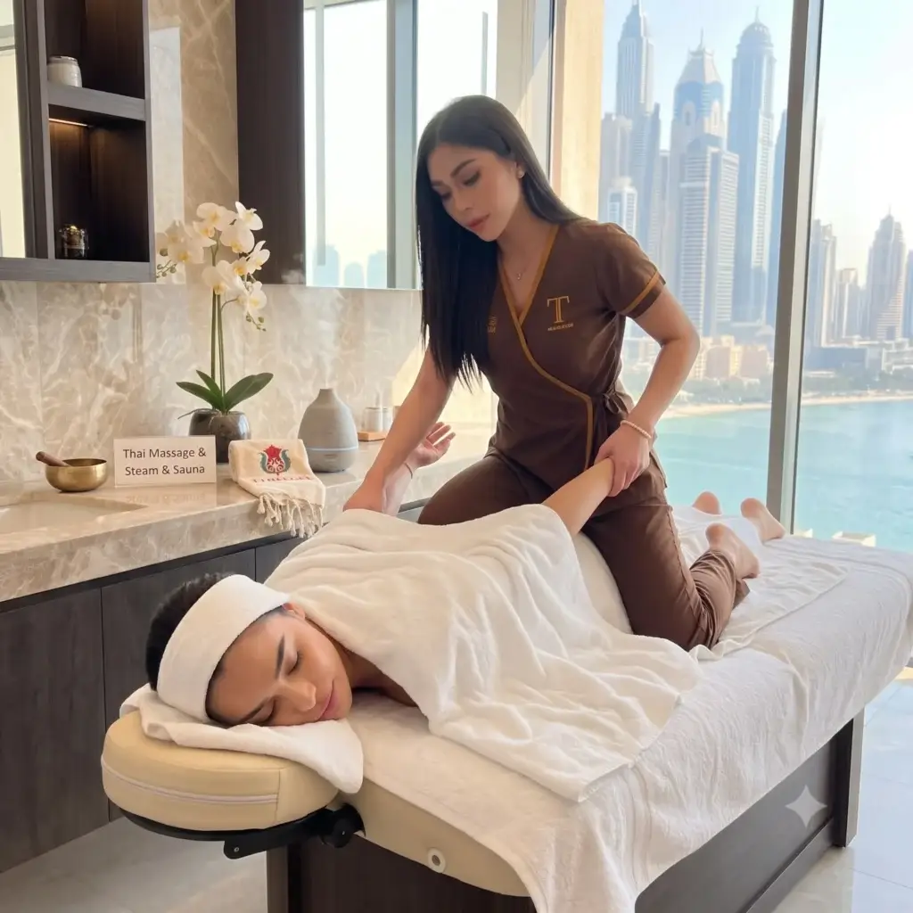 Late Night Massage in Dubai Marina: Open Until 3 AM Every Day thai massage + steam & sauna