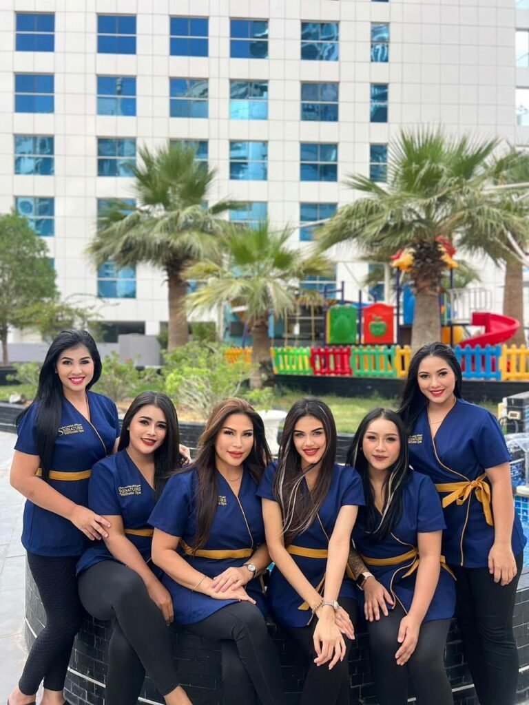 Gallery The Signature Wellness Spa therapist team in Dubai Marina